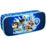 Trousse scolaire avec 2 compartiments power up pat patrouille 23 cm bleu
