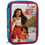 Trousse scolaire fille remplie vaiana 2 compartiments 20 cm disney multicolore