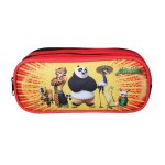 Trousse scolaire rectangulaire kung fu panda rouge