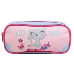 Trousse scolaire rectangulaire lili lou rose
