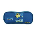 Trousse scolaire rectangulaire les minions bleu