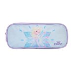 Trousse scolaire rectangulaire la reine des neiges bleu