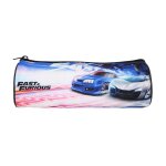 Trousse scolaire ronde fast and furious noir
