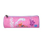 Trousse scolaire ronde oum le dauphin rose