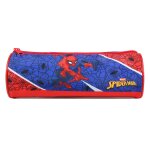 Trousse scolaire ronde spider - man bleu