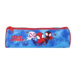Trousse scolaire ronde spider - man bleu