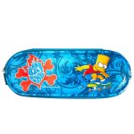 Trousse semi - rigide motif skate bart simpson bleu / bleu / ciel / blanc
