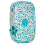 Trousse � stylos kipling zip 1 compartiment 50 crayons 21x11, 5x5 cm bleu / rose / fonc� / noir