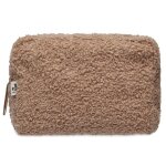 Trousse de toilette boucle naturel marron