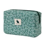 Trousse de toilette coton bio vert sapin
