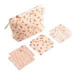 Trousse de toilette en coton - esmee blanc