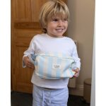 Trousse de toilette enfant polyester zip bleu