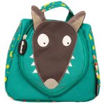 Trousse de toilette loup vert, noir, jaune