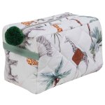 Trousse de toilette safari safari, vert, gris, blanc