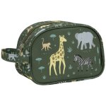 Trousse de toilette savane vert, cru, jaune