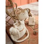 Trousse de toilette en sherpa ourson petit nomade ivoire