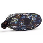 Trousse zipp�e nylon duobox kipling organisation 14 porte - stylos noir / bleu / blanc
