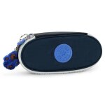 Trousse zipp�e nylon duobox kipling organisation 14 porte - stylos noir / bleu / gris