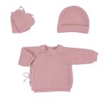 Trousseau naissance b�b� en maille altrosa