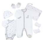 Trousseau naissance mixte 6 pi�ces blanco