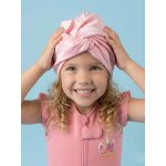 Turban de bain r�versible anti - uv fille rose
