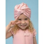 Turban de bain r�versible anti - uv fille rose bonbon