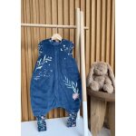 Turbulette tog 2 en velours avec pieds retroussables dina bleu