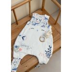 Turbulette tog2 en gaze de coton avec pieds retroussables tiana ecru