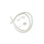 Tuyau de vidange baignoire 120cm transparent