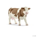 Vache simmental fran�aise marron et blanc