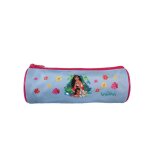 Vaiana - trousse scolaire ronde - bleu ciel - fille - 1 compartiment bleu