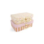 Valises en carton rose
