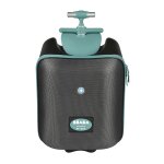 Valise enfant avec assise de voyage vert bleu