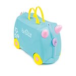 Valise trunki ride on - bagage cabine - licorne blue