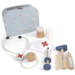 Valisette de jeu jouets en bois petit docteur multicolore