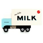 Van milk - camion À lait - bois de hêtre massif white Van milk - camion À lait - bois de hêtre massif white