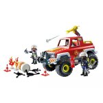 V�hicule de pompiers et bidon enflamm� - playmobil 71824 multicolore