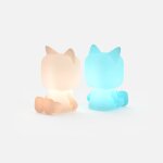 Veilleuse animal light - led multicolore rechargeable usb - c - mob blanc