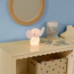Veilleuse elephant enfant softy blanc 14. 5x13x10, 5 cm blanc