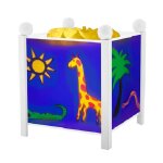 Veilleuse lanterne magique jungle bleu