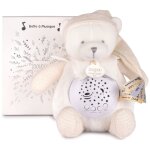 Veilleuse musicale projection d'�toiles blanc