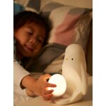 Veilleuse portable 2 - en - 1 pingouin pour chambre d'enfant avec lumi�re d'�uf portable pingouin blanc ...