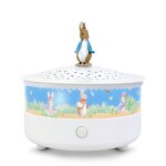 Veilleuse projecteur d'�toiles pierre lapin blanc