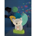 Veilleuse projecteur musical renard 2 en 1 - multicolore