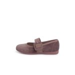 Velours chaussures babies large bracelet en cuir verni rose p�le