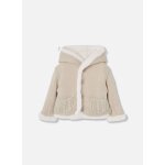 Veste b�b� en maille r�versible � capuche beige