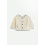 Veste b�b� en sherpa voix lact�e ecru