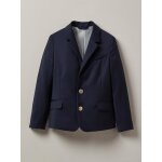 Veste blazer laine super 100 collection f�tes et mariages bleu fonce uni