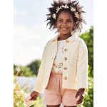 Veste en broderie anglaise fille cru