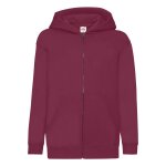 Veste � capuche coton classic bordeaux